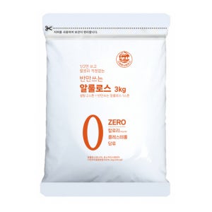 반만쓰는 알룰로스 3kg 스테비아 알로로스 설탕대체 대신 대체당 알룰로오스 분말 가루