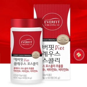 콜레우스 포스콜리 추출물 비타민B 그린커피빈 내장지방 체지방 분해 컷팅제 60정1개월분