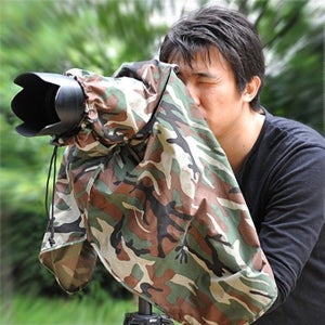 매틴 DSLR 카메라 레인커버-중형 / 카모 얼룩무늬 / M7091