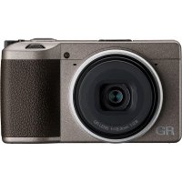 리코 GR 3 III 다이어리 에디션 다크 브라운 메탈릭 웜 그레이 디지털 컴팩트 카메라