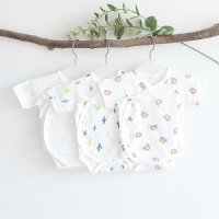 [베베몰] 신생아용 아기 무형광 여름 반팔 배냇 슈트