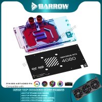 Barrow 4080 워터 블록 Asus RTX TUF/STRIX GPU 카드 라디에이터 VGA 전면 쿨러 5V 동기화 BS-AST4080-PA