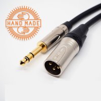 국산 XLR to TRS 모니터스피커 케이블 63mm - XLR 오인페 발란스 케이블