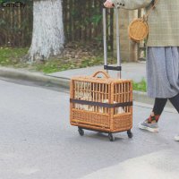 강아지바퀴캐리어 애완 동물 펫 고양이 산책 가방