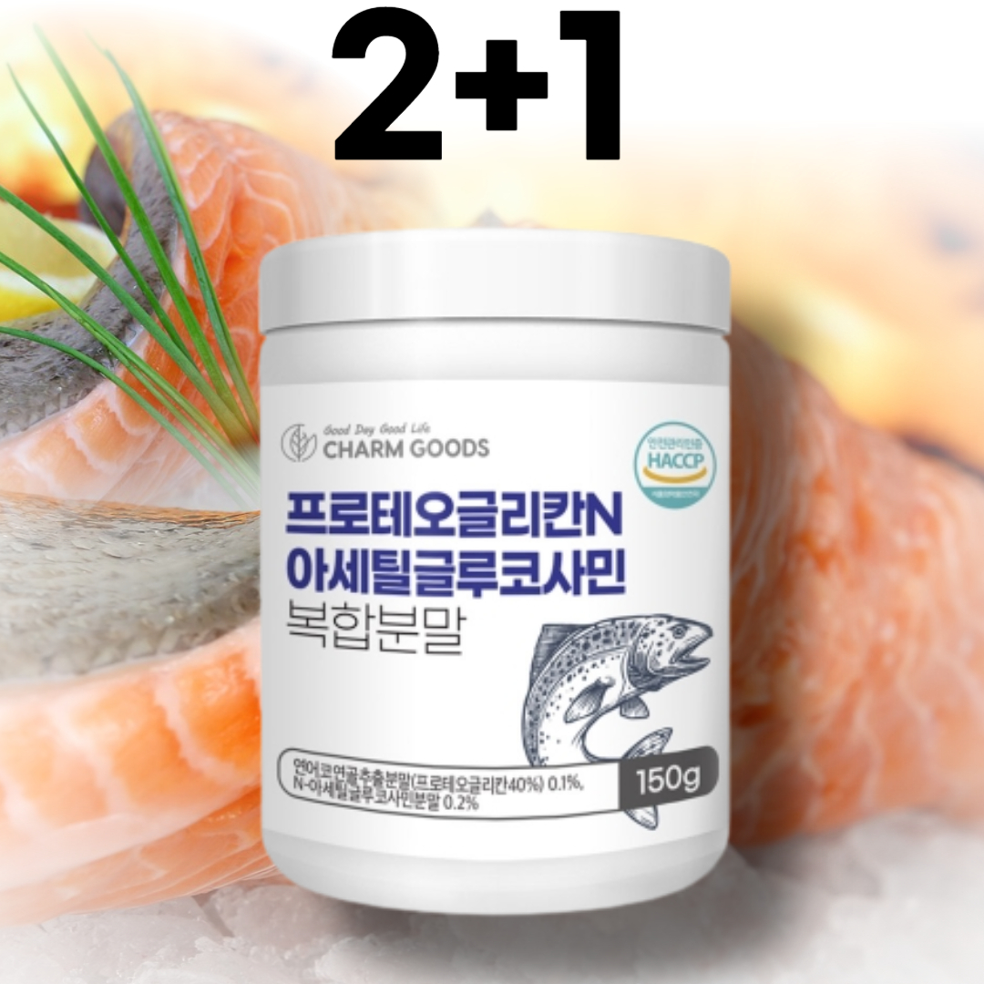 프로테오 글리칸 <b>N</b>-아세틸 글루코사민 NAG 연어코 연골 추출물 프리테오 클리칸 150g