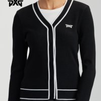 PXG 여성 바시티 브이넥 가디건 PXG Varsity V-Neck Cardigan_1