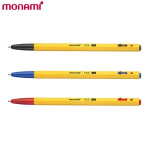 모나미 볼펜 153 굵기 1.0mm 검정 파랑 빨강 낱개1개