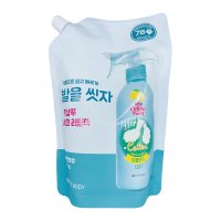 온더바디 코튼 풋 발을씻자 풋샴푸 레몬민트향 500ml(리필)