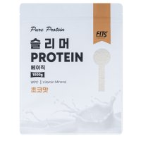 핏츠 슬리머 베이직 초코맛 차전자피 WPC 단백질 보충제 1kg