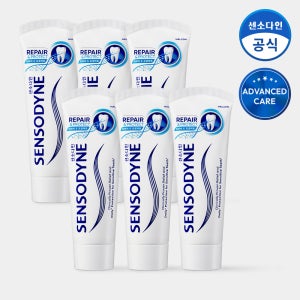 센소다인 리페어 앤 프로텍트 치약 100g, 6개