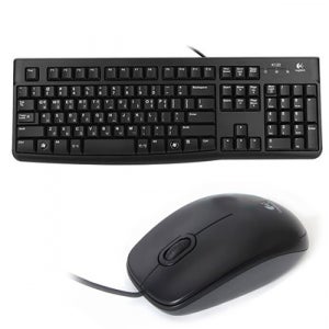 로지텍 유선 키보드 마우스 세트 M90 마우스 + K120 키보드