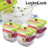 락앤락 오븐글라스 전자레인지 전용 용기 냉동밥보관 계란 찜기 햇쌀밥 410ml 6P