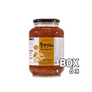 꽃샘 꿀생강차S 2kg, 6개