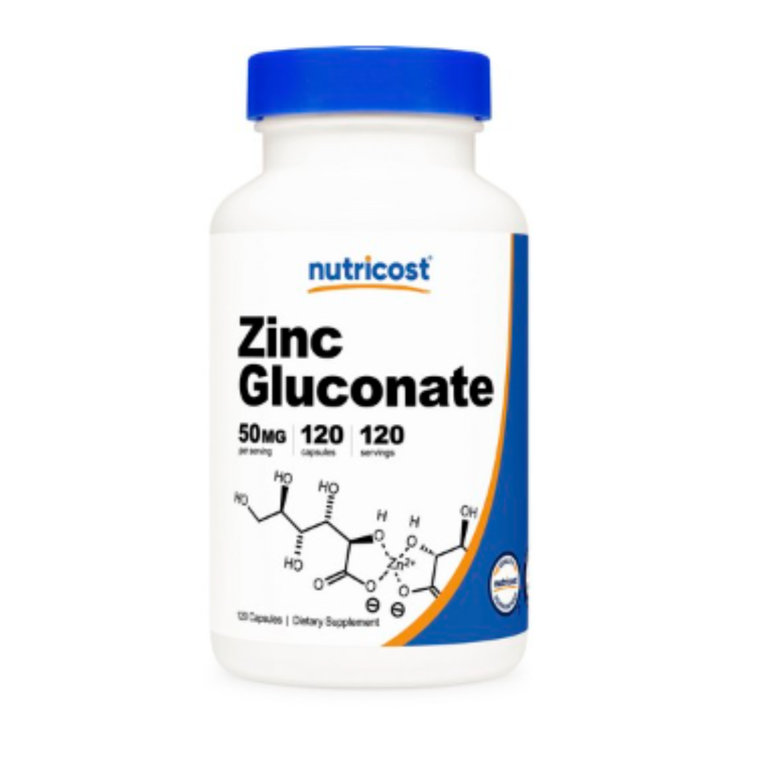 <b>뉴트리코스트 아연</b> 글루콘산염 50mg 120 캡슐