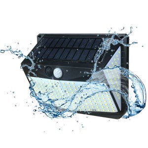 태양광충전 228LED 모션감지 벽부등/동작감지 센서등 외벽 대문 기둥 현관조명 벽등