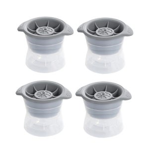 아이스볼 메이커 하이볼 왕얼음틀 원형 트레이 실리콘 몰드 4P 세트