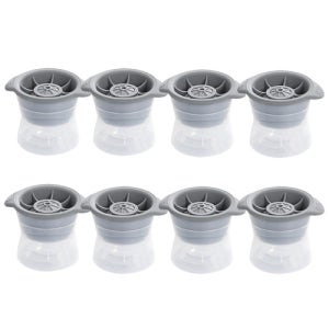 아이스볼 메이커 하이볼 왕얼음틀 원형 트레이 실리콘 몰드 8P 세트