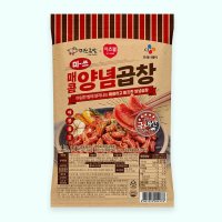 미쓰족발X이츠웰 매콤양념곱창 1Kg 소문난 CJ제일제당 홈파티음식 맥주안주 캠핑요리 야식 바삭바삭 감칠맛업 모에모에큥