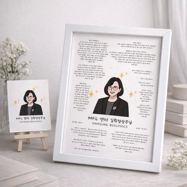 롤링페이퍼 편지지 도안 꾸미기 액자 퇴사 생일 감사 종이 대왕 제작 사진그대로