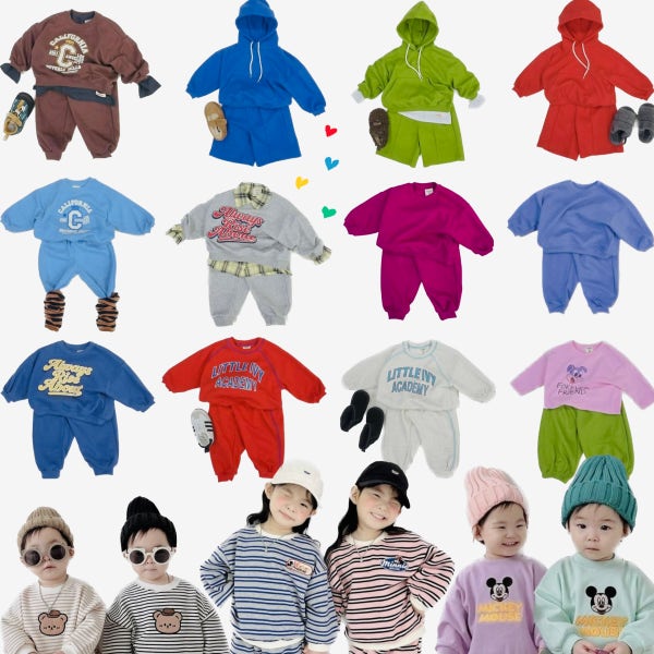 유아상하복 아기상하복 어린이집등원룩 남아 여아 두돌아기옷 가을 남대문아동복 남매룩 상하세트