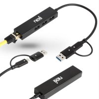 유선 기가 랜 카드 기가 비트 USB 3.0 멀티 허브