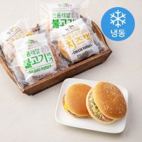 한끼의품격 햄버거 샌드위치 레알 불고기 버거 180g x 3팩 + 고소한 치즈벅 140g (냉동) 1세트