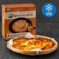 전사랑 빈대떡 부침개 치즈 녹두전 (냉동) 200g 4개입