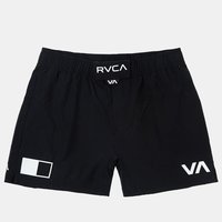 RVCA 파이트 쇼츠 남자 주짓수 노기 팬츠 반바지 남성 운동복 15인치 블랙