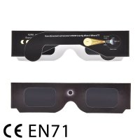 인증된 안전한 3D 종이 태양광 안경,Lentes vr Eclipse 보기 안경,로트당 1