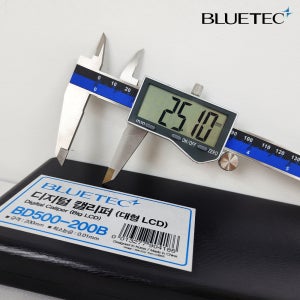 블루텍 버니어캘리퍼스 디지털 캘리퍼스 노기스 BD500-200B 대형 LCD