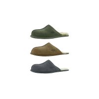 Ugg Scuff 남성 Suede Sheepskin Lined Cushioned Slide Slippers