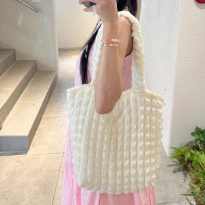 텐바이미 여름 구르미 버블 지퍼포켓 보부상가방 토트 데일리 숄더백