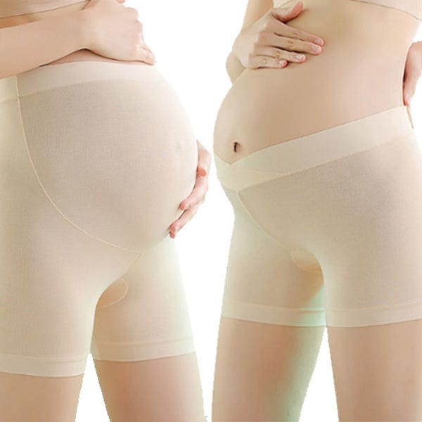 프리미엄임산부속옷 인견 임산부 심리스 속바지 사각팬티 배덮는형 임산부속옷