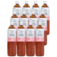 맥널티 복숭아 아이스티 제로 대용량 PET 1.5L (12개) 칼로리 홍차 대량 구매