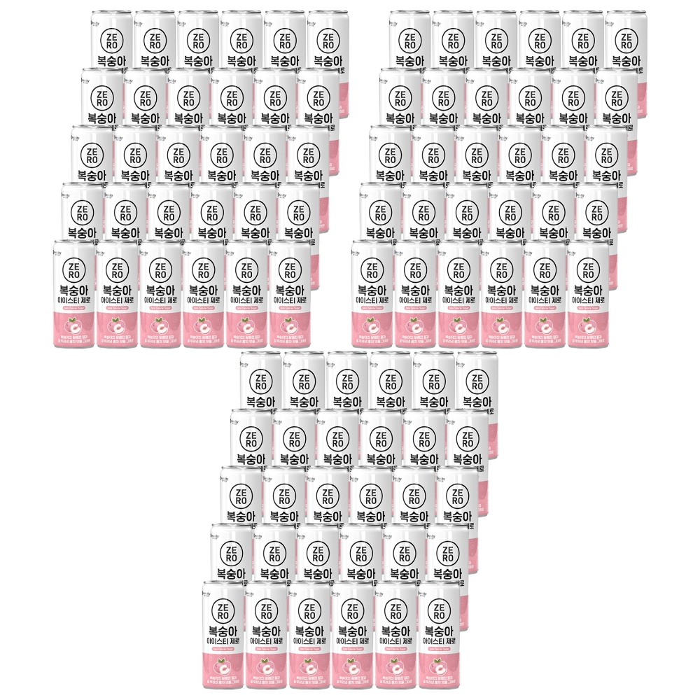 맥널티 복숭아 아이스티 제로 CAN 240ml (90개) 칼로리 슈거 홍차 대량 구매