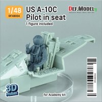 1/48 US A-10C Pilot in seat (for Academy A-10C kit)