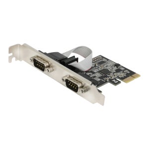 9핀 시리얼카드 2포트 LP브라켓 PCI 익스프레스 RS232 확장카드 컴퓨터 데스크탑 PC통신 프린터 바코드