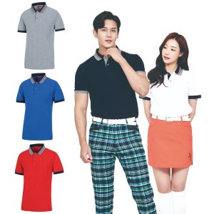T/C 삼선포인트 반팔 티셔츠 회사 근무복 유니폼 단체티 주문제작 소량로고인쇄