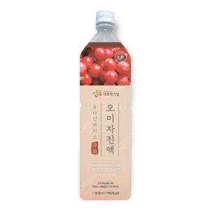 유나인베이스 오미자 1.5L /과일원액 희석음료