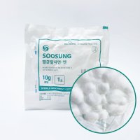 수성 멸균 코튼볼 1호 10g 탈지면 볼형