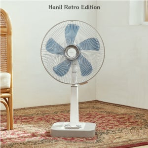한일전기 레트로 옛날 선풍기 기계식 14인치 REF-464 쿠키베이지