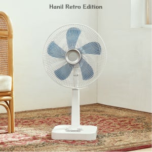한일전기 레트로 옛날선풍기 기계식 14인치 REF-487 화이트