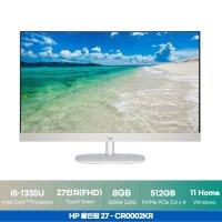 HP 27-CR0002KR 27인치 윈11홈 일체형 올인원 PC 터치스크린 13세대