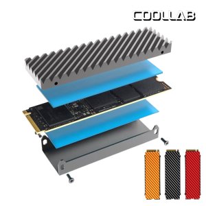 쿨랩 SSD 방열판 m.2방열판 NVMe 알루미늄 방열패드 메모리