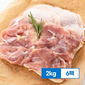 뼈없는 순살 닭다리살 12kg 닭정육 냉동 대용량