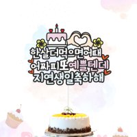 생일 케이크 토퍼 한살더먹으면어때