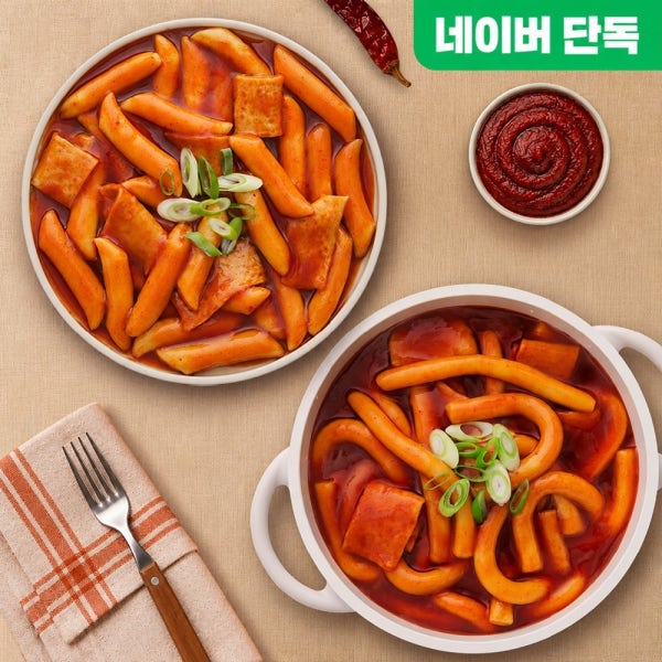 [슈퍼적립] 석관동떡볶이 오리지날맛 2팩 + 국물떡볶이 2팩 떡볶이밀키트
