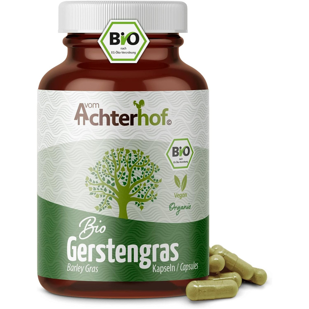 vom Achterhof <b>새싹보리 추출물</b> 500mg 180캡슐 유기농 독일배송