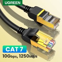 UGREEN 이더넷 케이블 Cat 7 Lan 네트워크 rj 45 고속 플랫 인터넷 패치 코드 라우터 모뎀 Cat6 카보