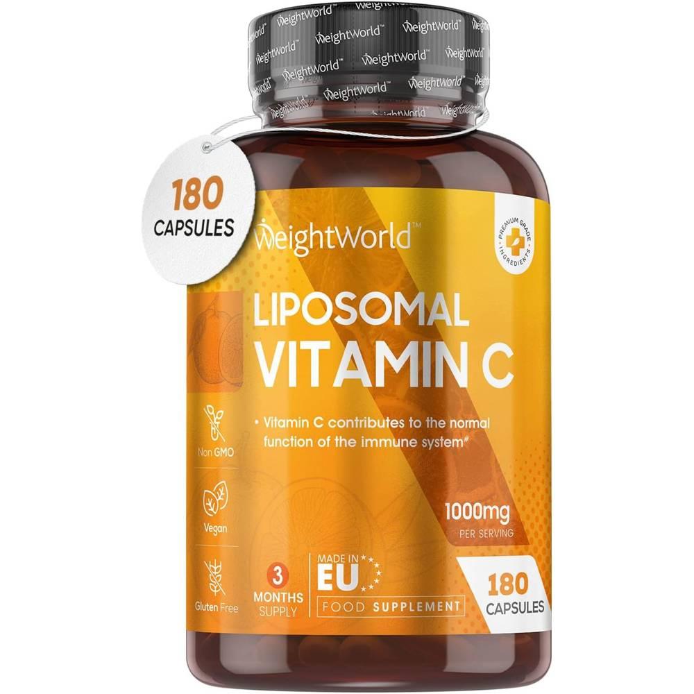 WeightWorld Liposomal Vitamin C <b>웨이트월드</b> 리포솜 비타민 C 1000mg 180캡슐